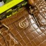 Gucci Diana Small Tote Bag in Brown Croc-embossed Leather