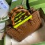 Gucci Diana Small Tote Bag in Brown Croc-embossed Leather