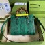 Gucci Diana Small Tote Bag in Green Python Embossed Leather