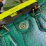 Gucci Diana Small Tote Bag in Green Python Embossed Leather