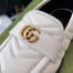 Gucci Women's GG Marmont Loafers In White Matelasse Leather
