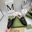 Gucci Women's GG Marmont Slippers with Shearling Lining