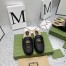 Gucci Women's GG Marmont Slippers with Shearling Lining