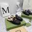 Gucci Women's GG Marmont Slippers with Shearling Lining