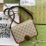 Gucci Mini Shoulder Bag in Beige GG Supreme with Interlocking G