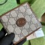 Gucci Bi-fold Wallet In Beige Canvas with Interlocking G