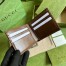 Gucci Bi-fold Wallet In Beige Canvas with Interlocking G