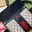 Gucci Ophidia Belt Bag in Blue GG Supreme Canvas