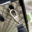 Gucci Medium Tote Bag in Blue GG Supreme Canvas with Blue Leather