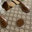 Gucci Medium Tote Bag in Beige GG Supreme Canvas with Brown Leather