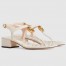 Gucci Double G Sandals in White Leather