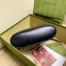 Gucci Small Shoulder Bag In Black Debossed GG Leather