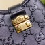 Gucci Small Shoulder Bag In Black Debossed GG Leather