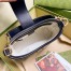 Gucci Small Shoulder Bag In Black Debossed GG Leather