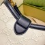 Gucci Small Shoulder Bag In White Debossed GG Leather