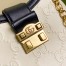 Gucci Small Shoulder Bag In White Debossed GG Leather