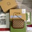 Gucci Horsebit 1955 Mini Chain Bag in GG Supreme with Crystals