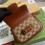 Gucci Horsebit 1955 Mini Chain Bag in GG Supreme with Crystals