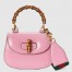 Gucci Bamboo 1947 Mini Top Handle Bag in Pink Leather