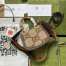 Gucci Bamboo 1947 Mini Top Handle Bag in Camel Jumbo GG Canvas