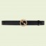 Gucci Blondie Belt 30MM in Black Leather