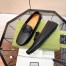 Gucci Men's Drive Loafers in Black Leather with Interlocking G