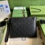 Gucci Medium Messenger Bag in Black GG Embossed Leather