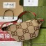Gucci Belt Bag In Brown Jumbo GG Canvas