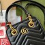 Gucci GG Marmont Mini Bag in Black Chevron Leather