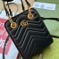Gucci GG Marmont Mini Bag in Black Chevron Leather