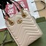 Gucci GG Marmont Mini Bag in White Chevron Leather