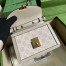Gucci Ophidia GG Mini Chain Bag in White GG Supreme Canvas