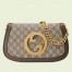 Gucci Blondie Small Shoulder Bag in Beige GG Supreme Canvas
