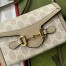 Gucci Horsebit 1955 Mini Bag in White GG Canvas