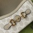 Gucci Horsebit 1955 Mini Bag in White GG Canvas