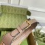 Gucci GG Marmont Half-moon Mini Bag in Nude Chevron Leather