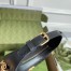 Gucci GG Marmont Half-moon Mini Bag in Black Chevron Leather