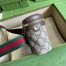 Gucci Ophidia Belt Bag in Beige GG Supreme with Brown Leather