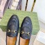 Gucci Women's Jordaan Loafers In Black GG Matelasse Leather