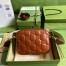 Gucci Small Shoulder Bag In Brown GG Matelasse Leather
