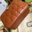 Gucci Small Shoulder Bag In Brown GG Matelasse Leather