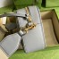 Gucci Small Shoulder Bag In Grey GG Matelasse Leather