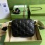 Gucci Small Shoulder Bag In Black GG Matelasse Leather