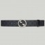 Gucci Blondie Belt 40MM in Black GG Supreme Canvas