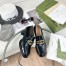 Gucci Women's Loafers in Black Leather with Interlocking G