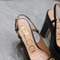Gucci Slingback Platform Pumps 120mm in Black Leather