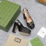 Gucci Slingback Platform Pumps 120mm in Black Leather