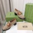 Gucci Women's Loafers in GG Canvas with Interlocking G