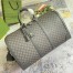 Gucci Savoy Large Duffle Bag in Grey GG Supreme Canvas