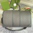 Gucci Savoy Large Duffle Bag in Grey GG Supreme Canvas